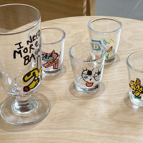 Y Galerie 香蕉小狗shot杯烧酒杯果汁杯弹杯套装生日礼物