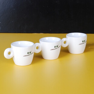 白色意式浓缩厚壁陶瓷咖啡杯30到60ml满杯的容量意式专业浓缩款