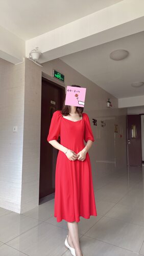 22六片式显瘦连衣裙服装纸样图纸DIY手工做衣服