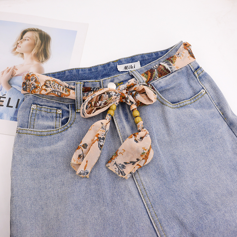 腰带装饰配裙子宽雪纺丝带牛仔裤女百搭碎花连衣裙蝴蝶结腰封腰绳