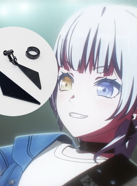 要乐奈cos耳夹黑三角猫猫演出耳饰BanG Dream高松灯椎名mygo