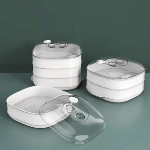 格兰仕美的微波炉加热蒸笼专用器皿食品级家用多功能带盖加厚蒸具