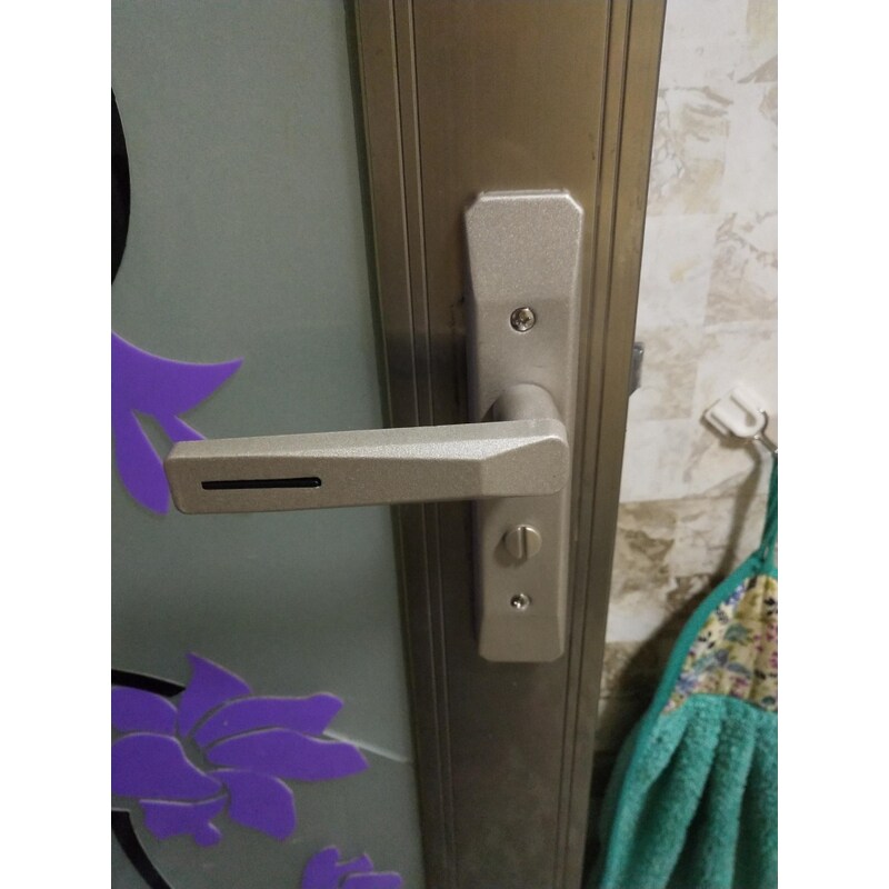 加厚钛镁合金铝合金门卫生门锁洗手间带钥匙厨房厕所门锁110孔距