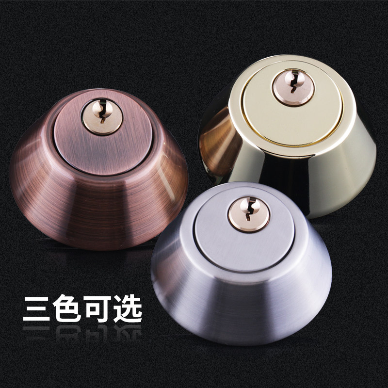 意利原子不锈钢壳隐形单面双面闭锁室内球形锁呆锁暗装门锁房门锁