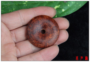 缅甸花梨瘿木/树瘤车挂/手机挂/红木实木平安牌/小平安扣