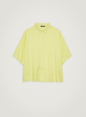 欧洲高街快时尚品牌PARFOIS基本款天丝短袖衬衫