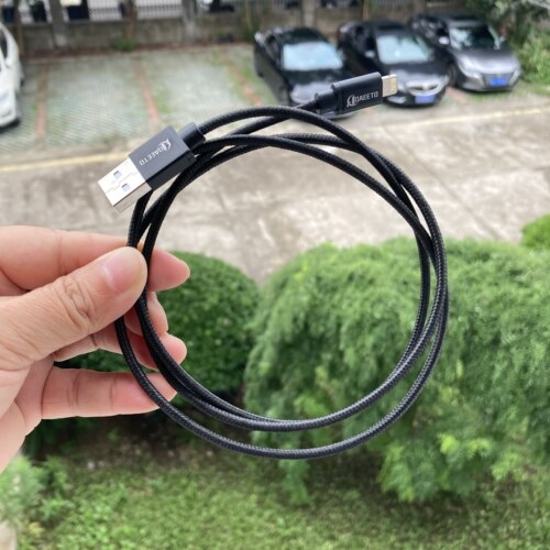 出口外贸官方MFI认证C48苹果数据线USB-lightning编织线快充数据线1米适用苹果lightning接口手机平板充电