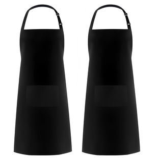 两件装！高级感餐饮工作服围裙家用成人厨房卫生围腰服务员围裙布