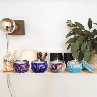 优雅永不过时！创意DIY手工马口铁盒自制香薰蜡烛容器盒浪漫烛光