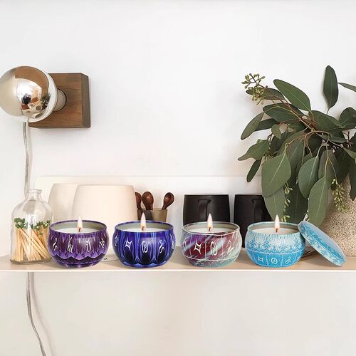 创意DIY手工蜡烛鼓形马口铁盒