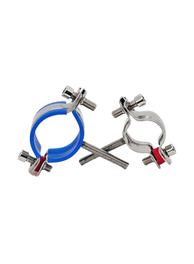 304螺丝杆管夹不锈钢可调节带螺栓管支架管卡扣支撑架伸缩管托架