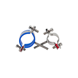 304螺丝杆管夹不锈钢可调节带螺栓管支架管卡扣支撑架伸缩管托架