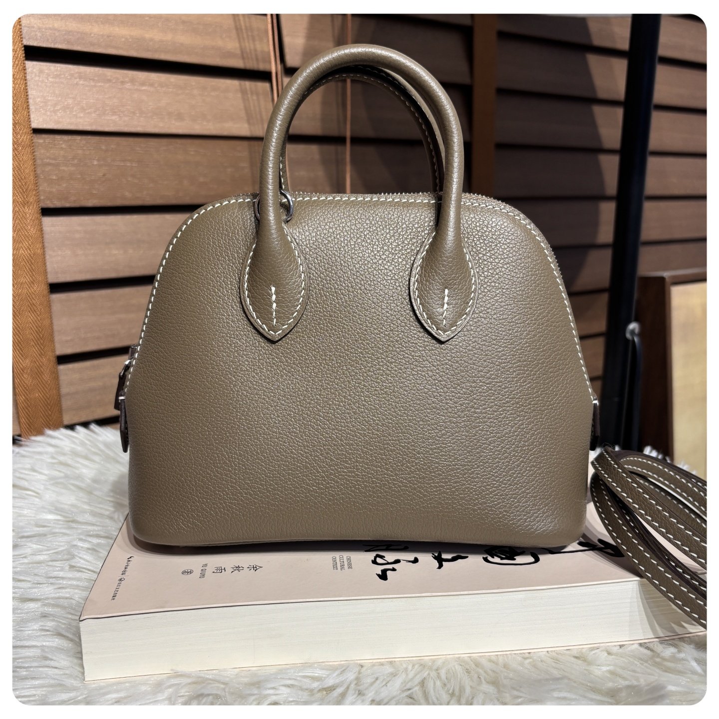 陈师傅 手工定制bolide保龄球女包evercolor牛皮贝壳包真皮单肩包