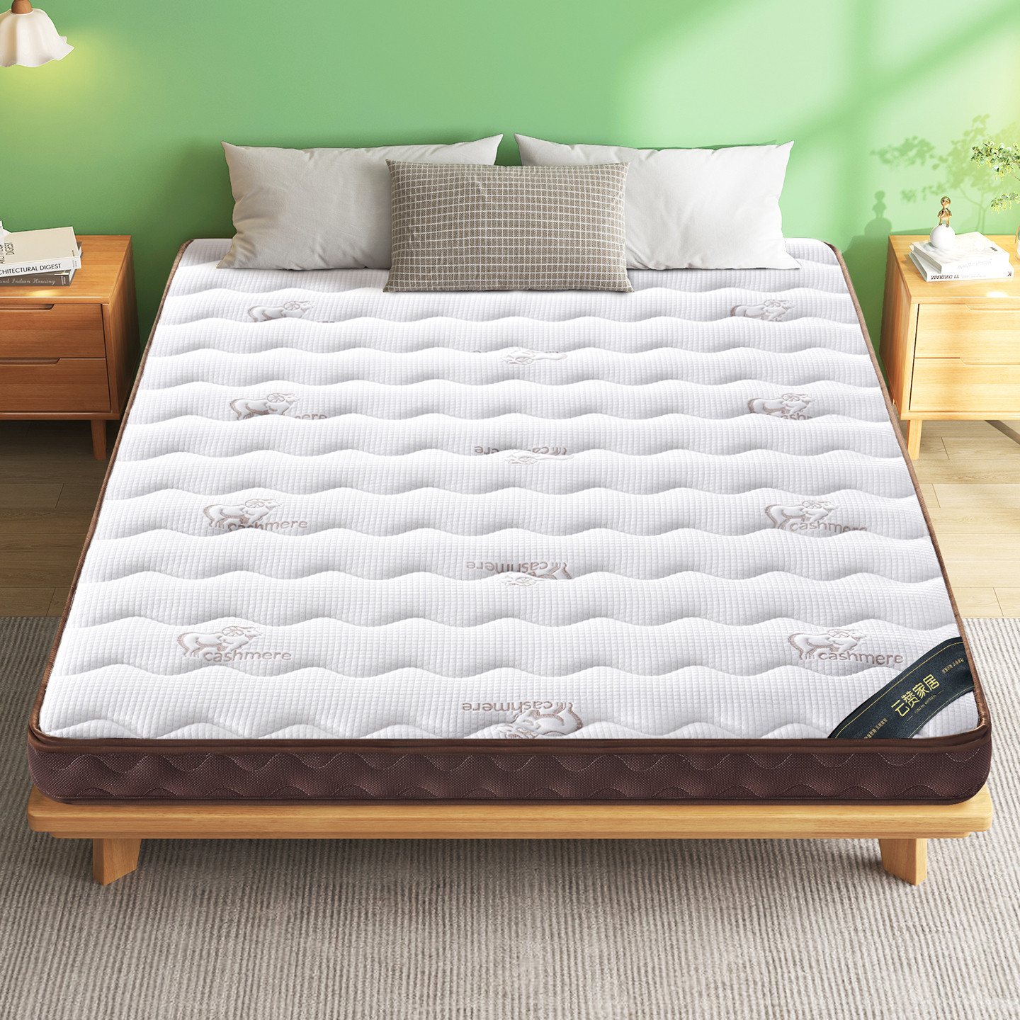 天然S型精细黄麻床垫椰棕榈乳胶硬垫子纯家用a类母婴儿童护脊定制