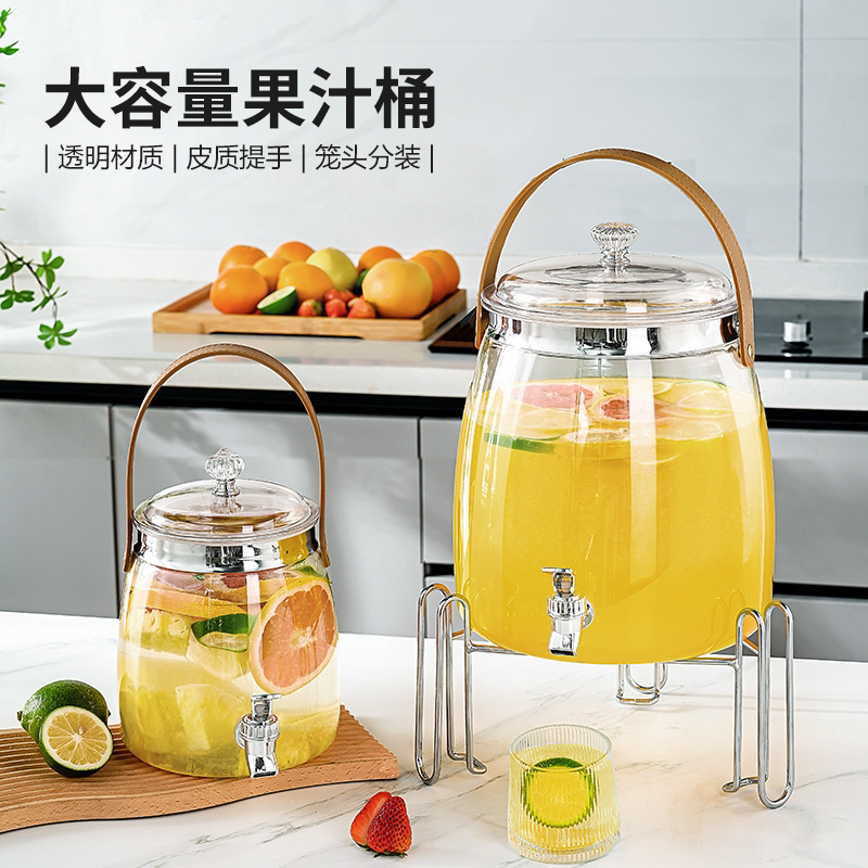 PET带龙头大容量冷水壶3L图片