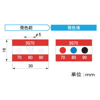 ASEY 测温纸 H50D /H60A /H70B/H80E /H90F