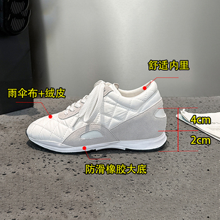 2026新款复古雨伞布德训鞋透气系带平底时尚运动休闲女鞋sy 2625