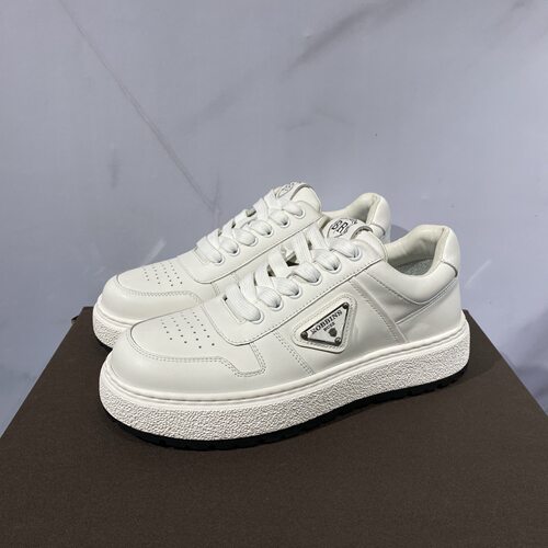 BUZZ ROBBINS 春夏金属logo字母三角标男士皮面系带休闲鞋 R26013