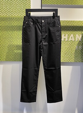 BRAY STEVE ALAN 26春夏新款后兜logo字母刺绣男士黑色直筒休闲裤