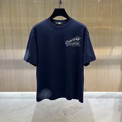 Cavalli Class 26春夏logo字母刺绣印花男士圆领短袖T恤 2F2369