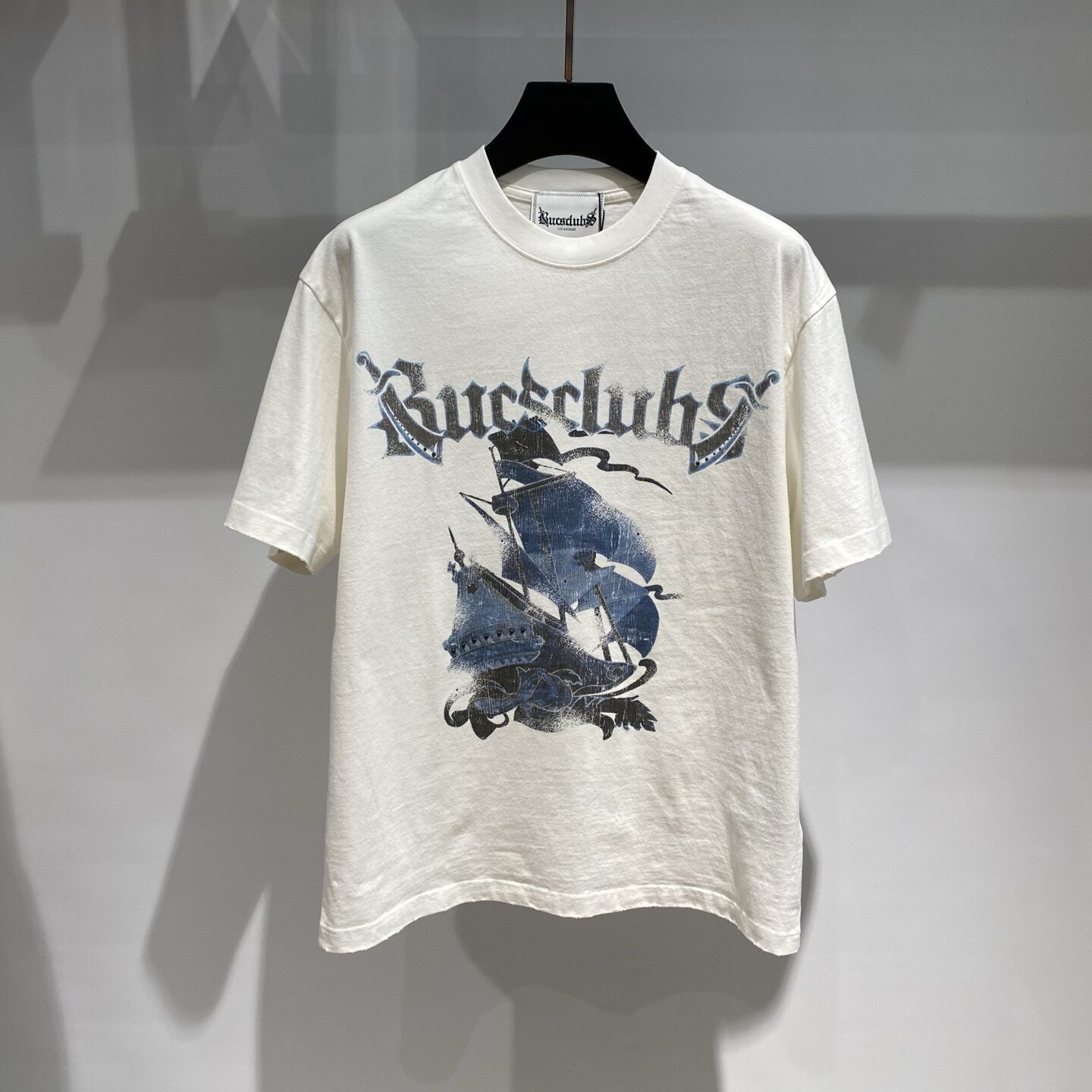 Dartin Bonaparto男装 26秋冬双刀logo字母帆船印花男士短袖T恤