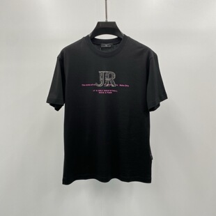 JOHN RICHMOND 26春夏新款logo字母JR标语印花男士短袖T恤 200586