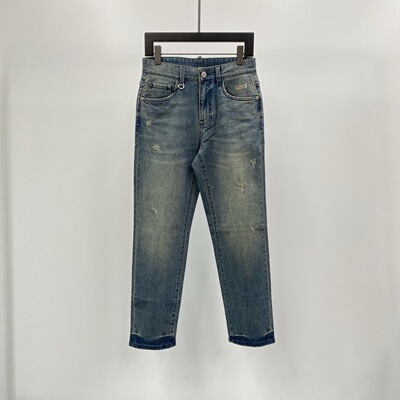 Dartin Bonaparto 26春夏新款双刀logo字母印花男士直筒牛仔裤