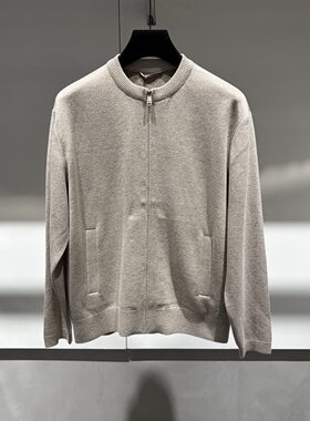 VERRI男装 26秋冬新款后背logo字母男士针织开衫外套 354983