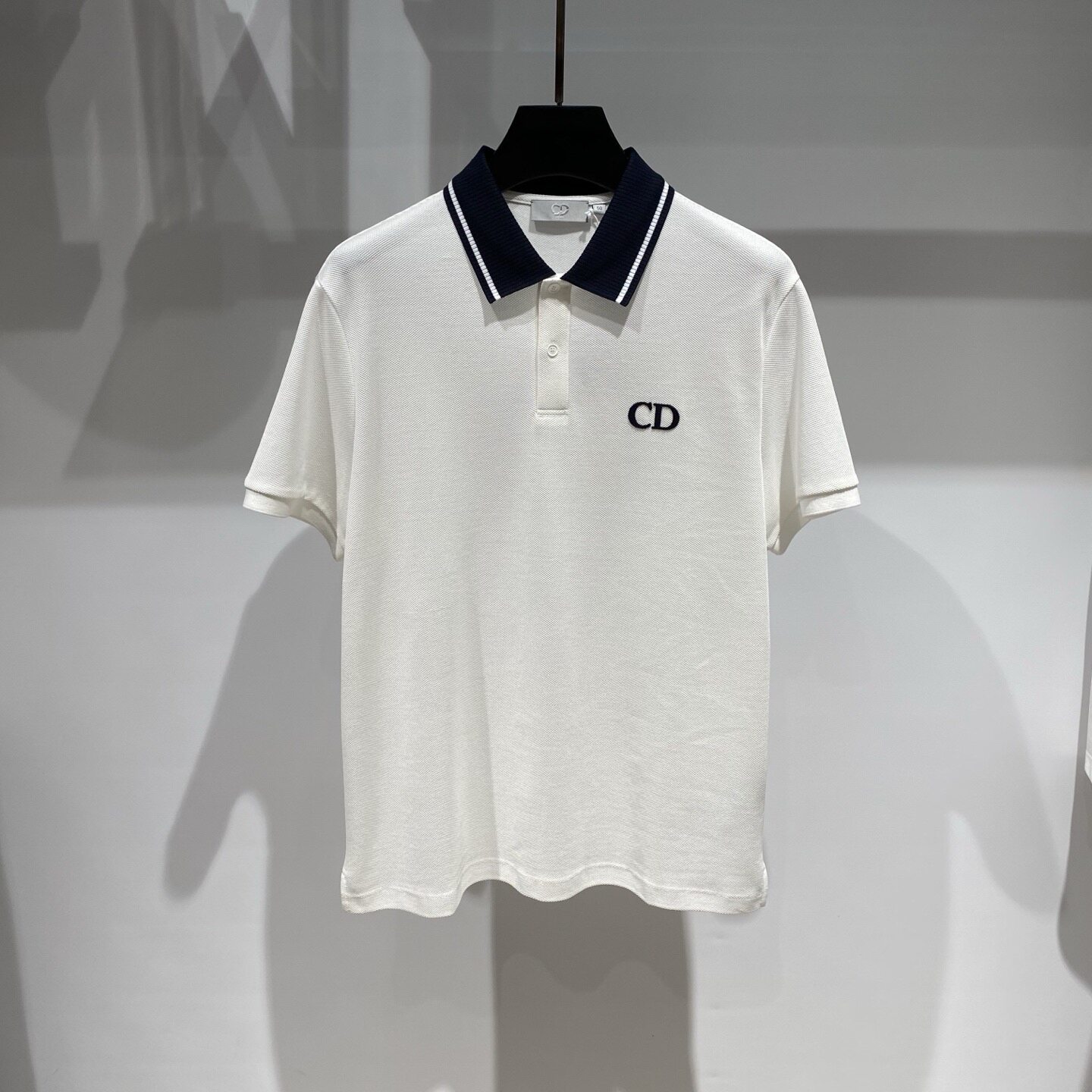 CDHOMME男装 26春夏logo字母贴布刺绣男士翻领短袖POLO衫 860935