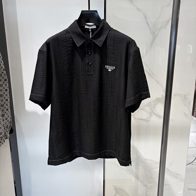 DEGAIA迪嘉雅 26春夏新款logo字母刺绣男士短袖翻领POLO衫360983