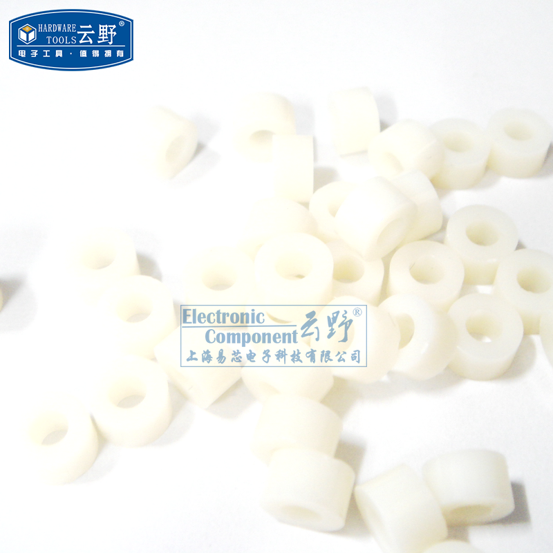 【高科美芯】 紧固件 圆体尼龙柱M3 4mm双通 阴阳螺钉 全新原装(