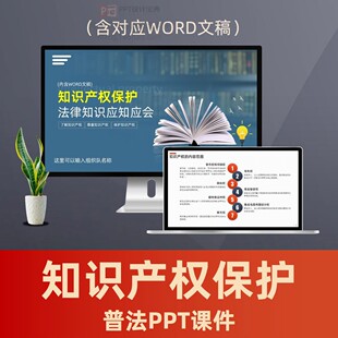知识产权保护普法PPT课件 著作权版权法律知识专利侵权宣讲PPT