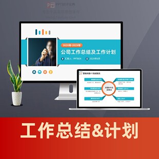 公司团队工作总结工作规划PPT 销售经理工作计划经营分析PPT