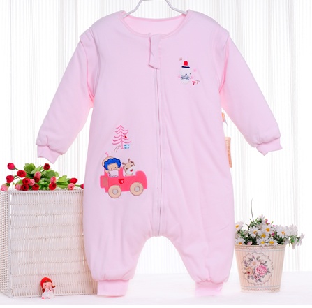 童泰婴儿睡袋儿童分腿睡袋婴幼儿秋冬防踢被宝宝纯棉分腿式睡袋