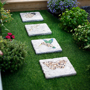 花园汀步石室外庭院露台阳台户外踏步石草坪铺路地砖脚踏石 欧式