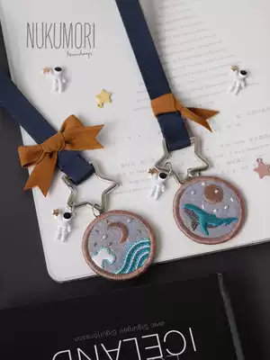 Embroidery diy handmade couple keychain mobile phone pendant material bag for boyfriend birthday gift pair