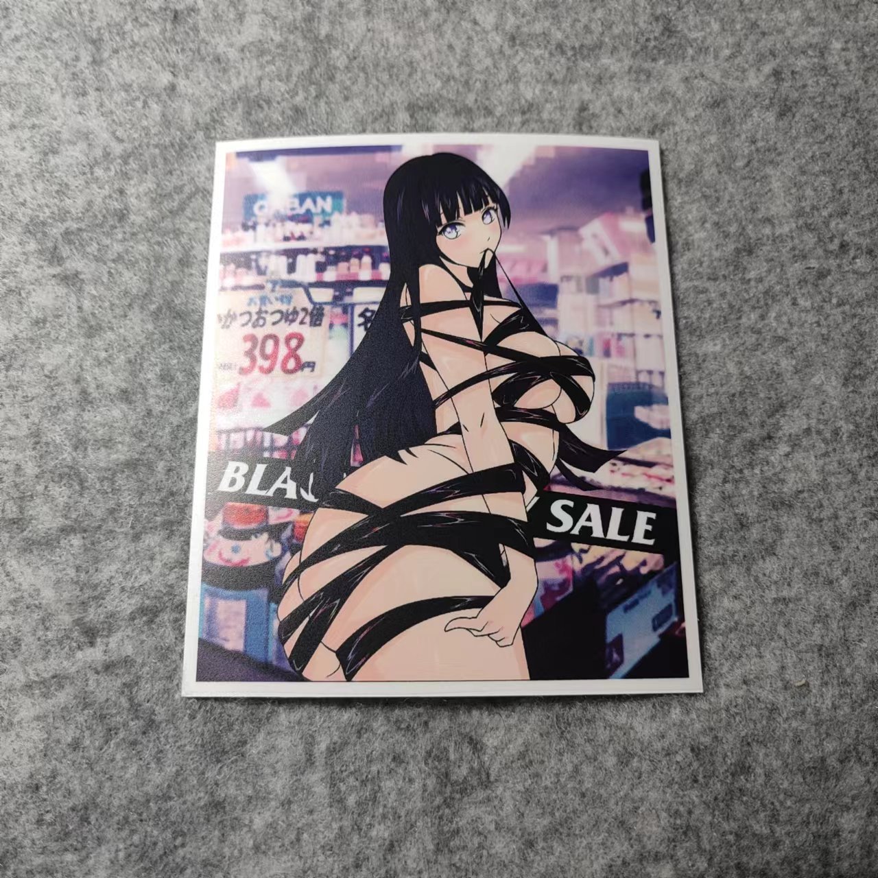 卡通二次元划纹烫画车贴动漫美女日漫汽车贴画摩托贴纸D2724