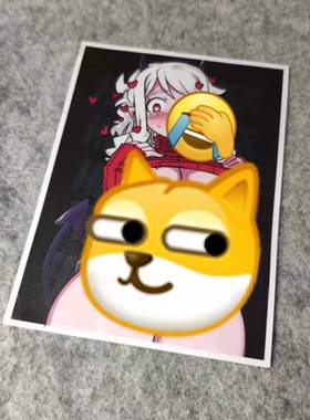 可爱二次元萌女改装车机车摩托个性贴滑板卡通遮痕个性车贴D1915