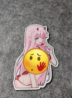 日漫划纹贴超级摩托贴画二次元车贴烫画卡通美女动漫D2950