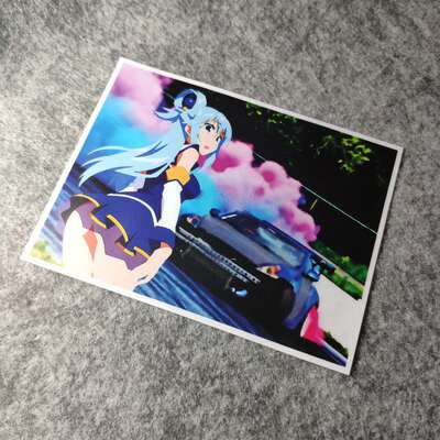 日系JDM二次元痛车潮流改装汽车贴摩托贴纸搞笑烫画贴D998