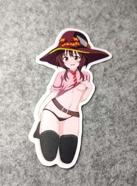 二次元日漫改装痛车摩托贴电动车老婆酱侧窗JDM烫画D1715