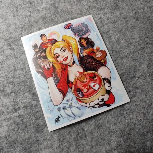 二次元划纹烫画车贴卡通动漫美女
