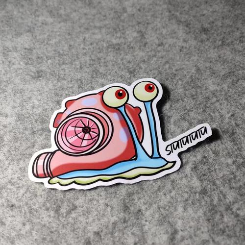 涡轮增压海绵宝宝动漫油箱贴改装汽车摩托动漫反光小窗车贴D2413