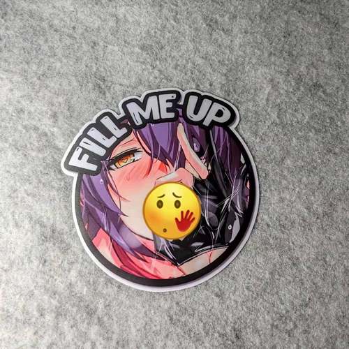 打脸表情画二次元漫画老婆酱改装汽车摩托贴纸痛车小窗车贴D2261