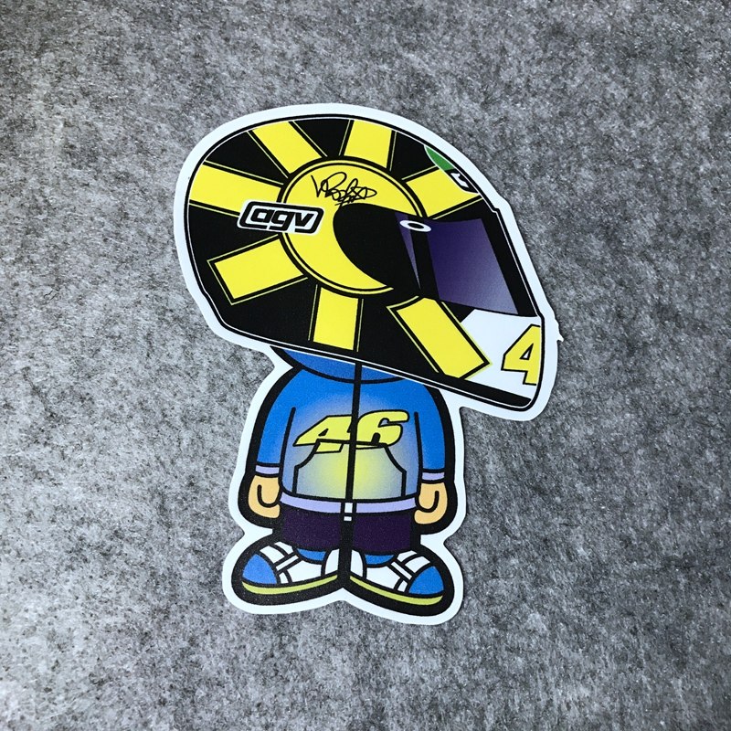 改装车贴汽车摩托车贴赞助商罗西卡通人箱贴划痕车贴漂移贴d213