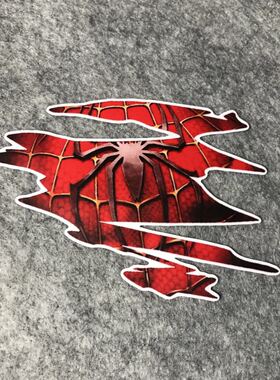 蜘蛛侠 复仇者联盟个性汽车摩托改装车后窗划痕遮挡漂移机车D743