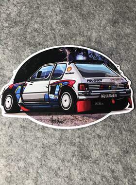 越野实习拉力标志汽车摩托改装风格车贴窗划痕漂滑板划痕尾贴D684