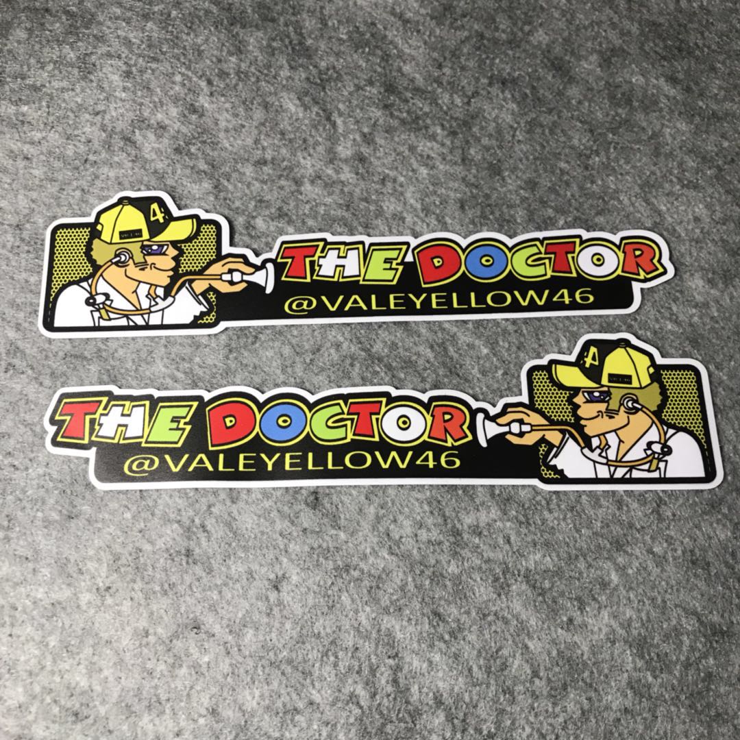 罗西实习医生MOTO个性摩托改装车贴窗划痕遮挡漂移机车摩托D745