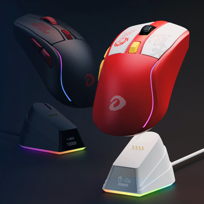 dareu 达尔优cm610max台式笔记本电脑无线2.4g双模电竞cf游戏鼠标