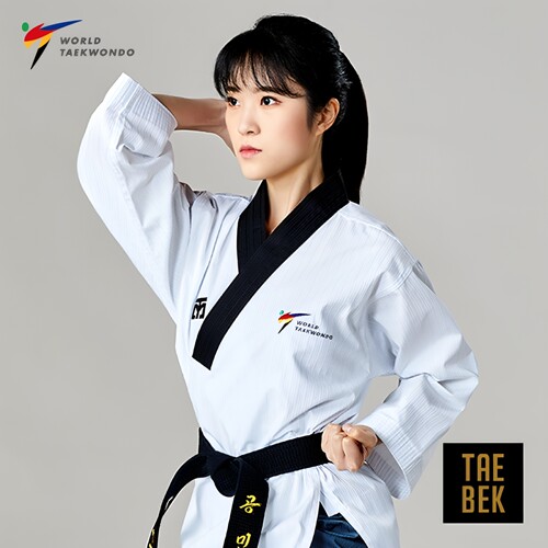正品MOOTO跆拳道有段者品势服女